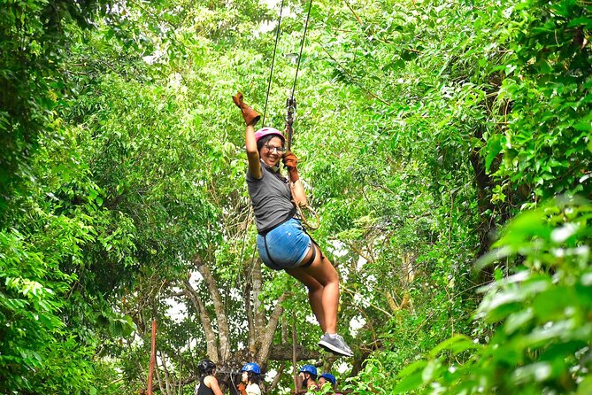 Atvs, Ziplines and Cenote from Cancun or Riviera Maya snack and water included - The zipline circuit and the rush of speed