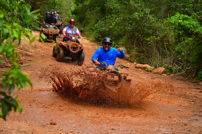 Awesome ATV experience in the jungle with cenote swim and ziplines included - ATV riding through the Mayan jungle