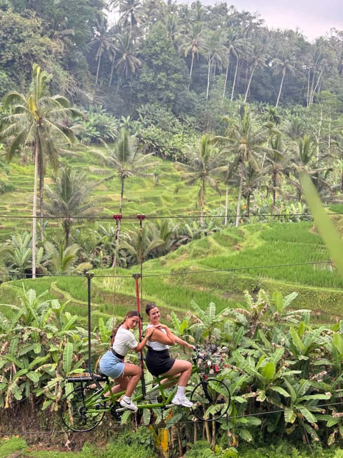 Bali: ATV Rafting Zipline Swing &Sky Bike in Ubud Rice Field - The touristy side of the experience