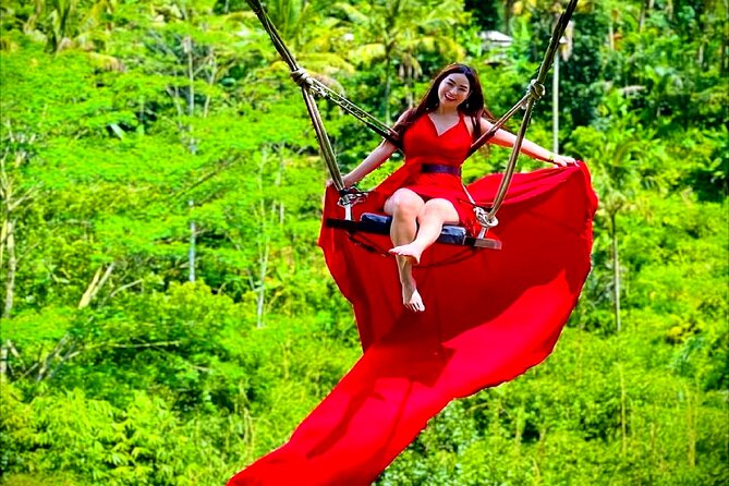 Bali Ubud Zipline Jungle Swing and Waterfall Tour - Walking toward the waterfall