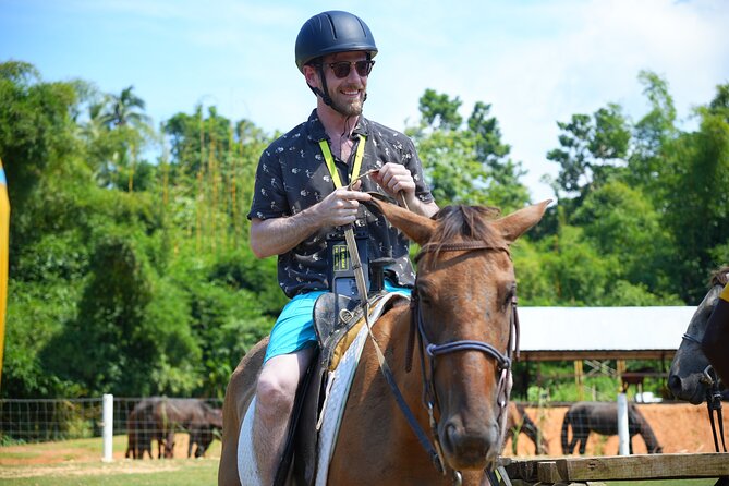 Bambuza ATV, Zipline and Horseback Adventure from Negril - Horseback Riding Beside Riverbeds and a Waterfall
