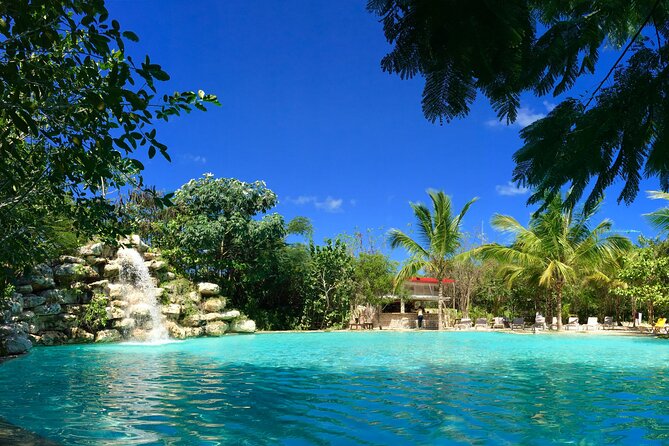 Bavaro Adventure Park Buggy Ride, Zipline Mega Splash, and Waterfall Pool - Cenote Blue Lagoon and the waterfall pool