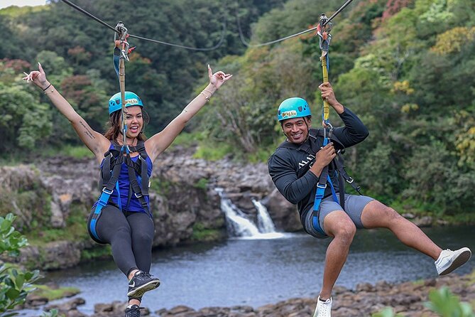 Big Island 9-Line Zipline Experience Plus Private Waterfall Swim - Umauma’s setting gives the zipline its character