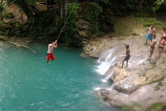 Blue Hole, Zipline and Dunn's River Falls from Falmouth - The Blue Hole sets the tone