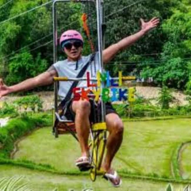 Boracay: ATV, Sky Bike and Zipline Adventure with Pickup - ATV trails with mud, bends, and backroads