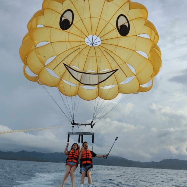Boracay: Island Hopping with Lunch, Mainland ATV and Zipline - The zipline finish and high island views