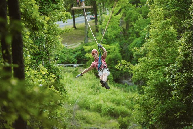 Bransons Best Zipline - Great Woodsman Canopy Tour - A course that starts easy and builds