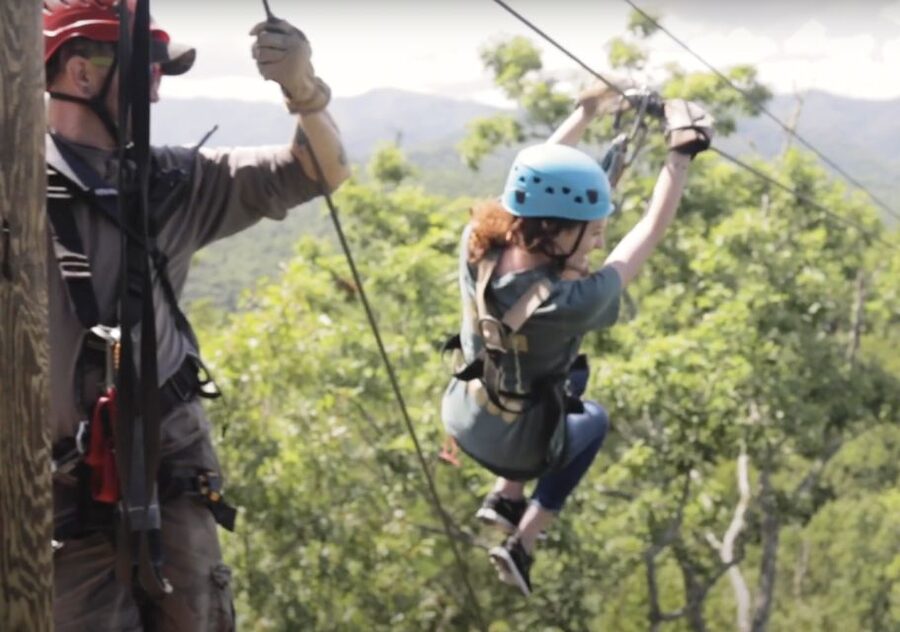 Bryson City: Mountaintop Zip Line Experience - The shuttle ride takes you to the mountaintop