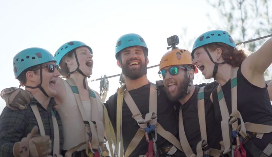 Bryson City: Mountaintop Zip Line Experience - The half-mile Mega Zip is the payoff