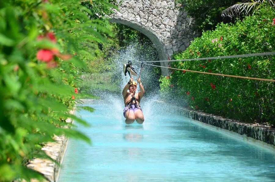 Buggy Ride, Zipline Splash & Waterfall Pool Combo with Lunch - A six-hour adventure inside Bavaro Adventure Park