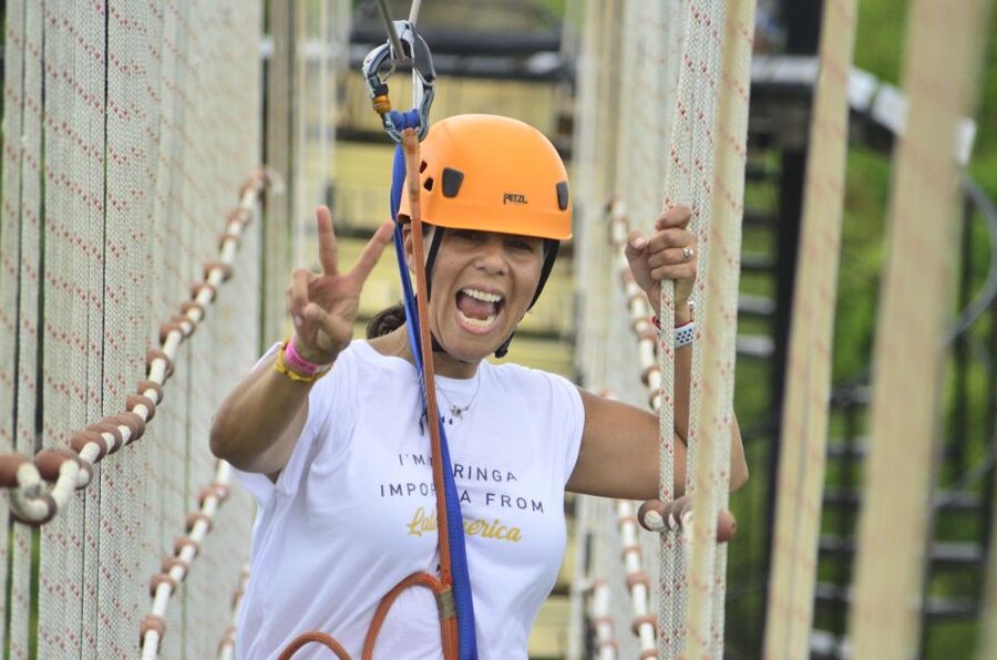 Buggy Ride, Zipline Splash & Waterfall Pool Combo with Lunch - Six zip lines, a bridge, and a splash landing