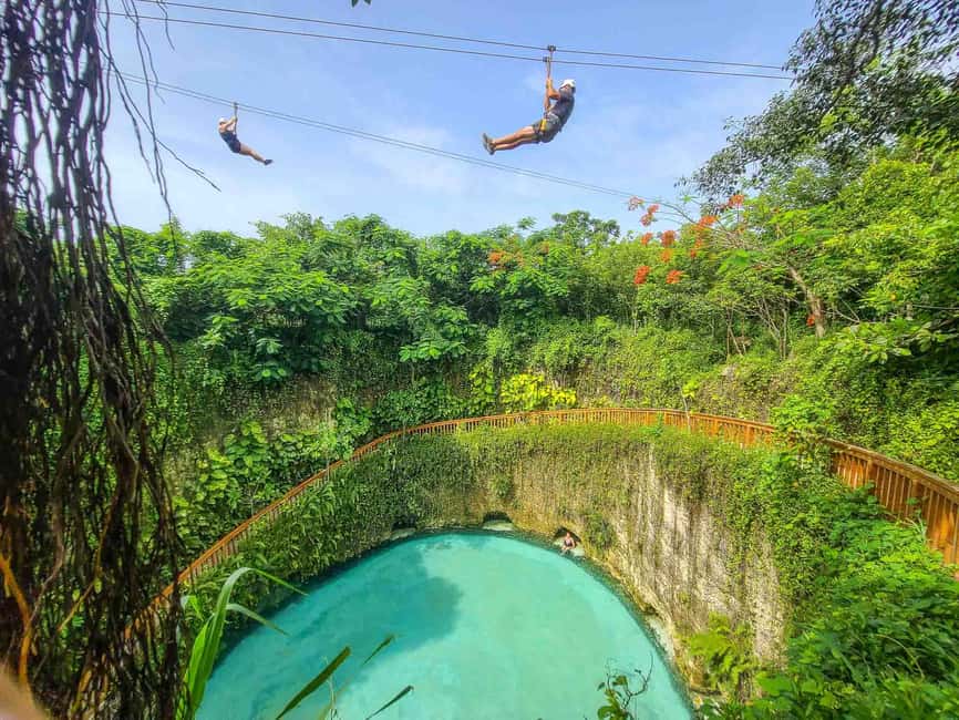 Buggy Ride, Zipline Splash & Waterfall Pool Combo with Lunch - The waterfall pool is pleasant, but not natural