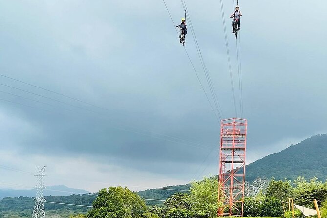 Cafe Albania Bike Zipline, Rainbow Slide, Wings Swing, Hotsprings - Café Albania: three rides in one stop