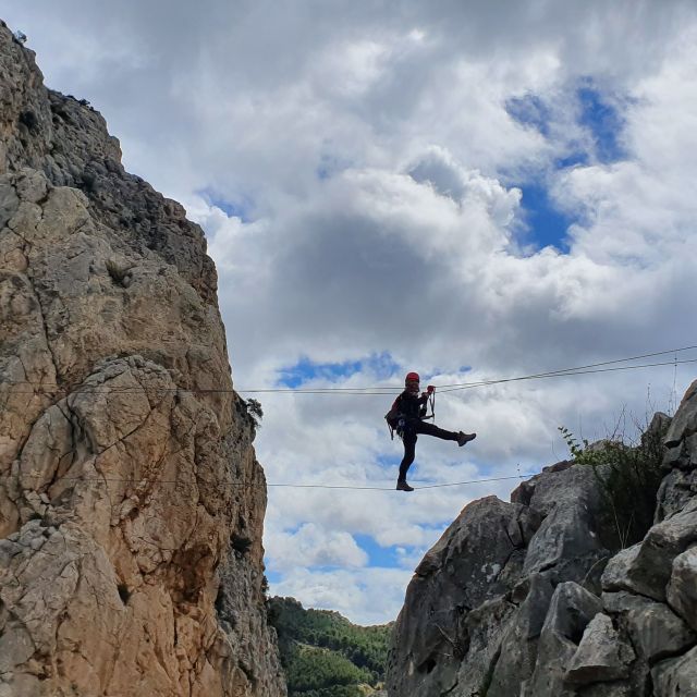Caminito del Rey: Vía Ferrata Rappeling & Zip-Lining - Crossing the Pedrera and Second Wall