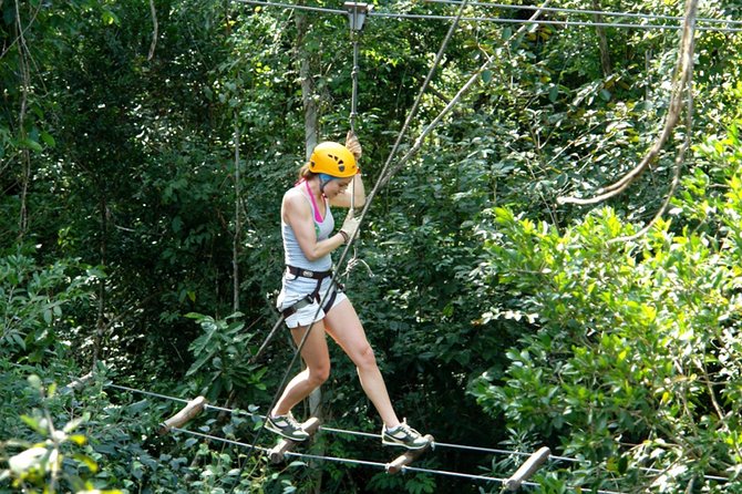 Cancun Combo Tour: Zipline and Off-Road Buggy Adventure - The bridges and Tarzania add variety