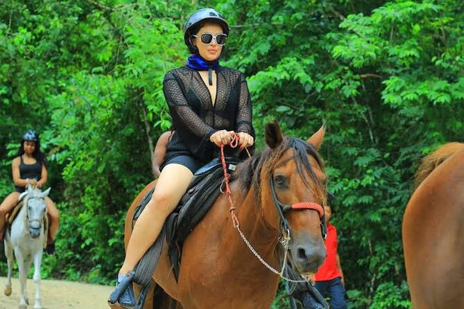 Cancun Mayan Pass: ATV, Cenote, Zipline, Transportation & Horses - Four ziplines and hanging bridges