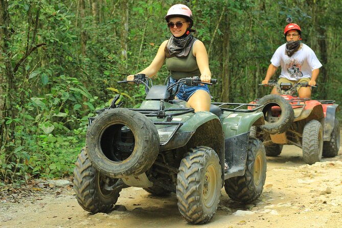 Cancun Mayan Pass: ATV, Cenote, Zipline, Transportation & Horses - The 30-minute ATV ride through rough jungle trails
