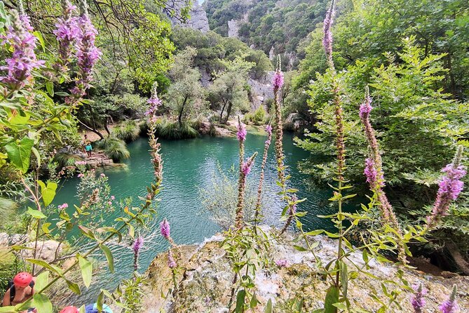 Canyoning and Zipline in Polylimnio Waterfalls - Walking, swimming, and jumping through the gorge