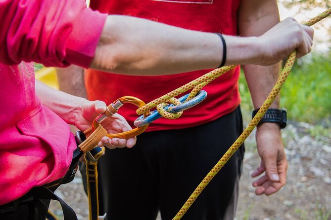 Canyoning and Zipline in Polylimnio Waterfalls - Who will enjoy this most?