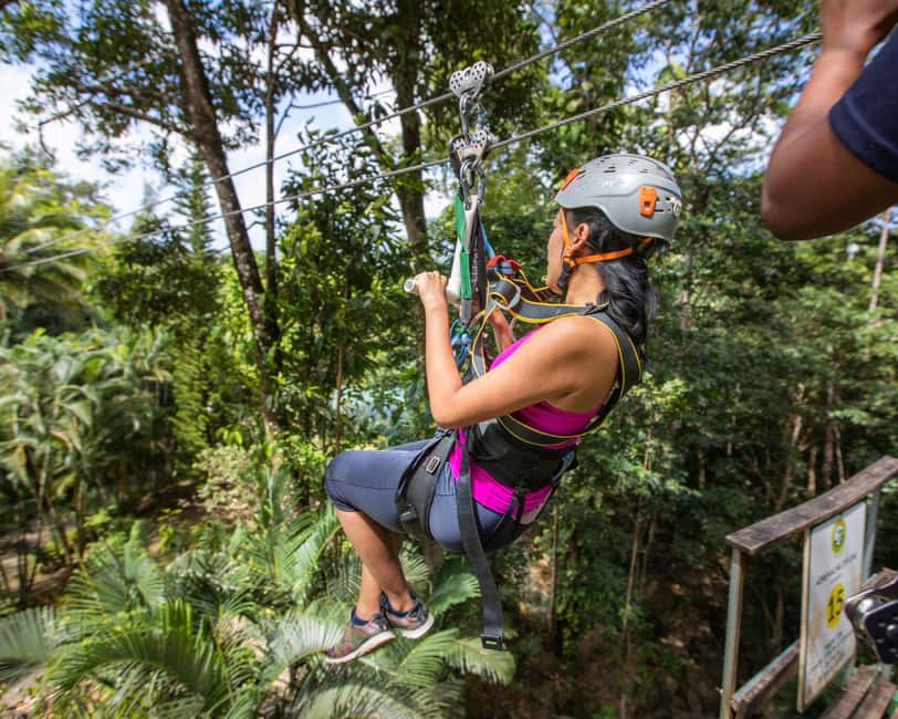 Castries, St. Lucia - Adrenaline Zipline - Guides, organization, and safety