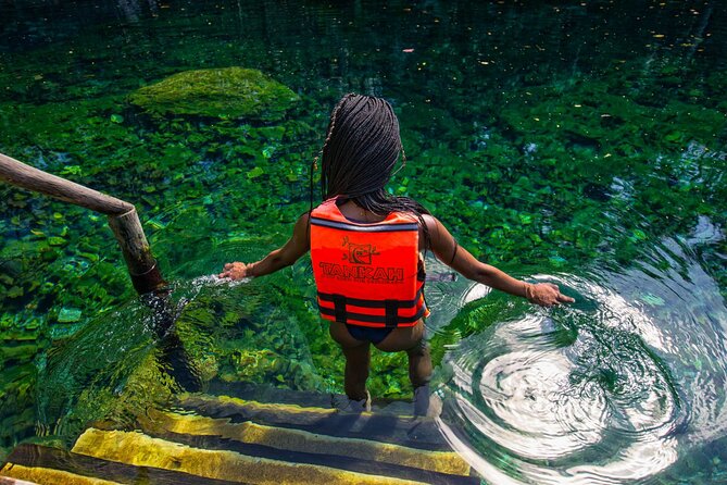 Cenote Tankah and Mayan Village Tour with Zipline, Canoes & Lunch - A Mayan village meal over wood flames