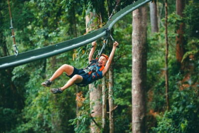 Jungle Flight Zip Line Roller Coaster