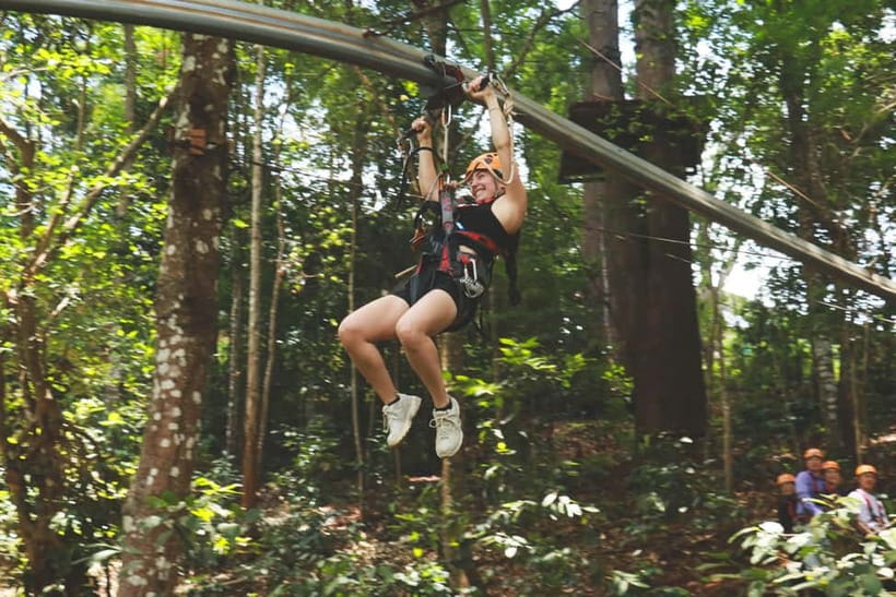 Chiang Mai: Jungle Flight Zip Line Roller Coaster - The roller coaster finish