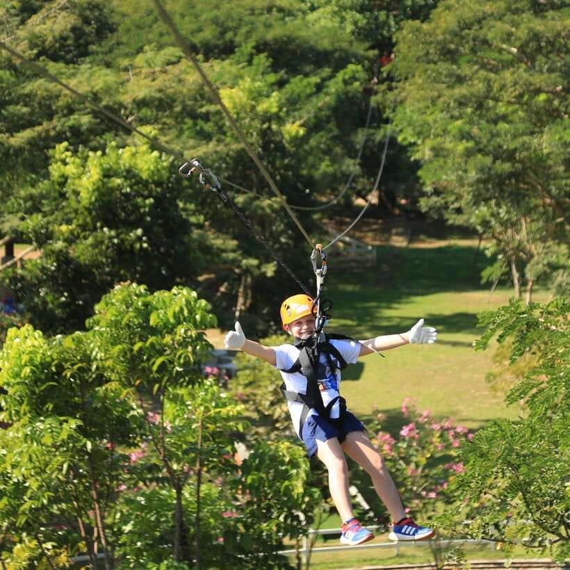 Chiang Mai: Zipline & High Rope Park with Lunch & Transfer - The train and farm make this more than a ropes course