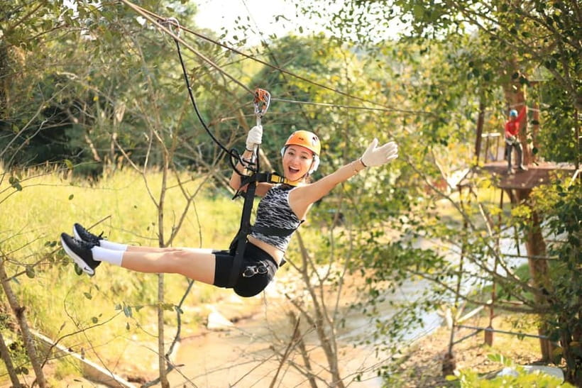 Chiang Mai: Zipline & High Rope without Lunch & Transfer - Mae Rim adventure close to Chiang Mai