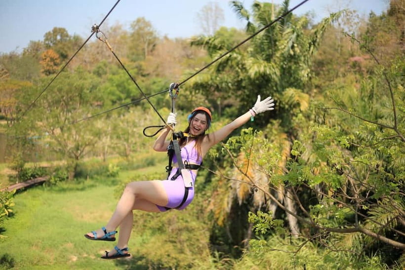 Chiang Mai: Zipline & High Rope without Lunch & Transfer - Safety equipment and instructor support