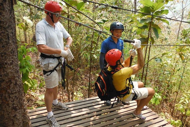 Chiang Mai Zipline White Water Rafting and Elephant Sanctuary - Transport, timing, and group size