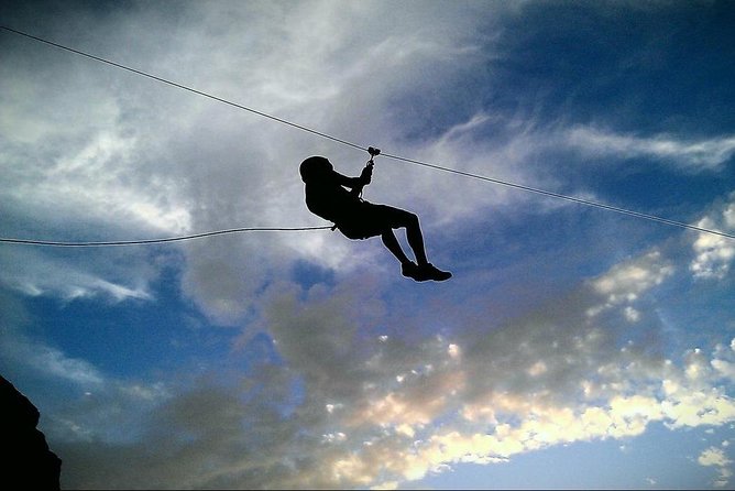 Climbing + Zipline + Via Ferrata + Cave. Adventure route in Gran Canaria - Starting at Mirador de Las Tederas