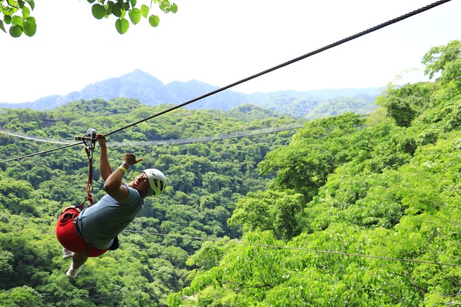 Combo ATV Jorullo Bridge + zip lines + mule ride - Crossing El Jorullo Bridge Above the Cuale River
