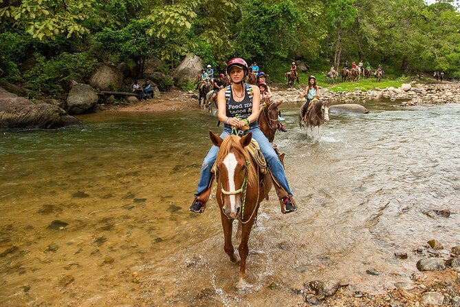 Combo Horseback Riding in Vallarta with ATV and Ziplines. - The Waterfall Walk and Fresh Pools