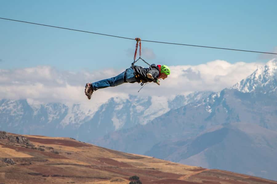 Cusco: Zipline in the Sacred Valley - Cable two: the fastest run