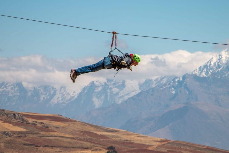 Cusco: Zipline in the Sacred Valley - Cable three: Superman and Superwoman positions