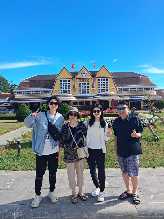 Dalat city tour by private car Combined train trip, Ziplines - Tuyen Lam Lake and Truc Lam Zen Monastery