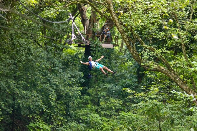 Damajagua Waterfalls, Zipline with Lunch and Transfer - Five Zip Lines Above Waterfalls and Jungle