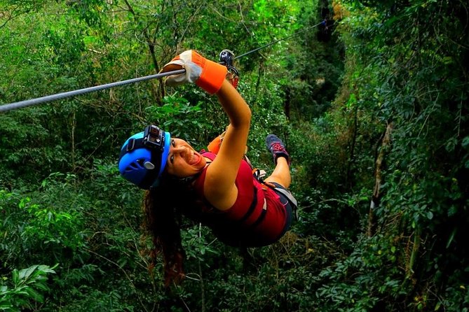 Discover the Adrenaline with Atvs ziplines single and a real Mayan cenote - What the guide and group size add