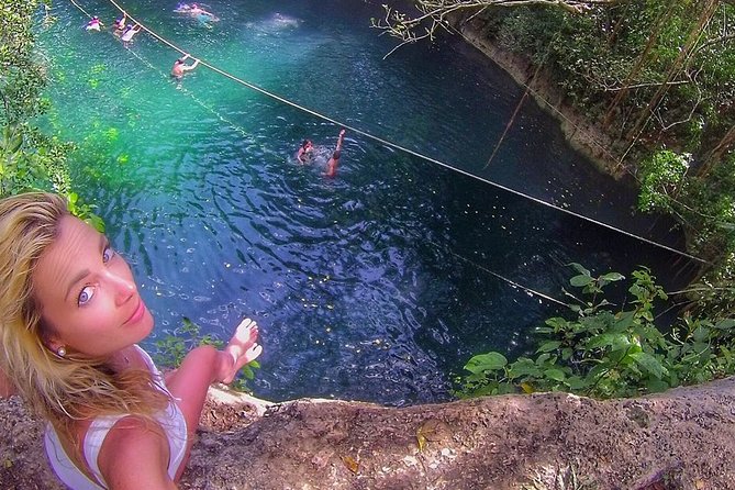 Drive An Atv, Live The Experience Of Ziplining And Swim On A Real Cenote - Three ziplines and a burst of speed