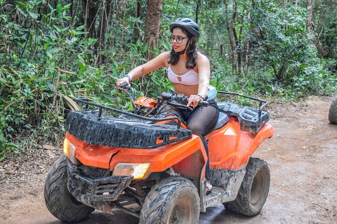 Drive an Atv shared, swim in a Cenote and ziplines in the Cancun - Who will get the most from this package