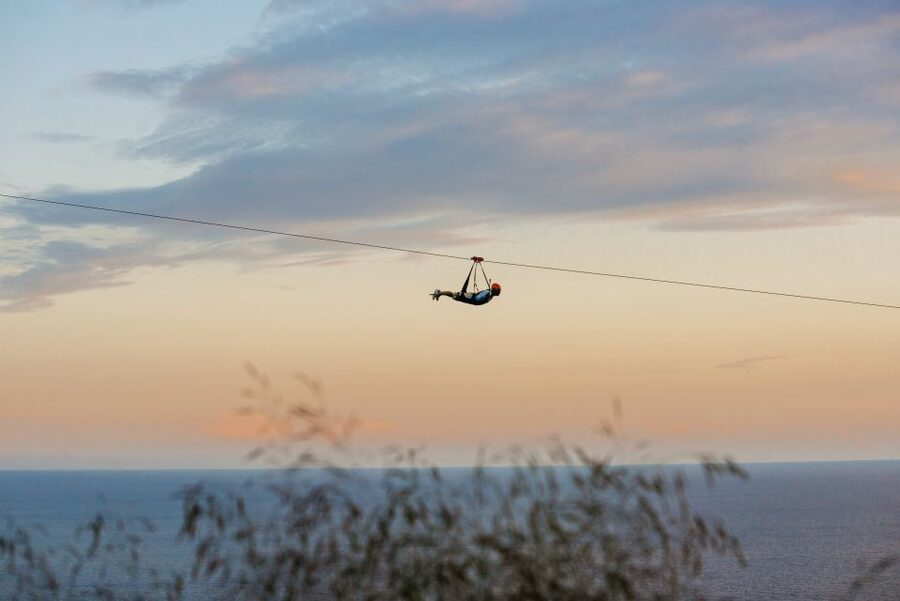 Dubrovnik: 900 Metre Superman Ziplining Adventure - The safety system and the Superman launch