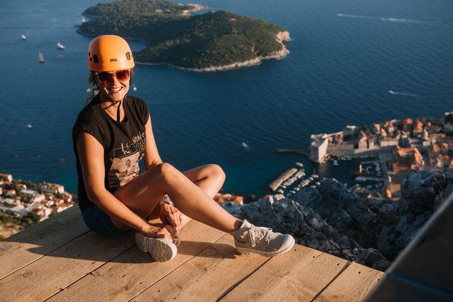 Dubrovnik: Panorama Zipline Tour - The practice line makes the difference