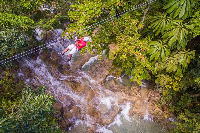 Dunn's River Falls and Zipline (Over the Falls) Adventure Tour from Ocho Rios - Key points at a glance