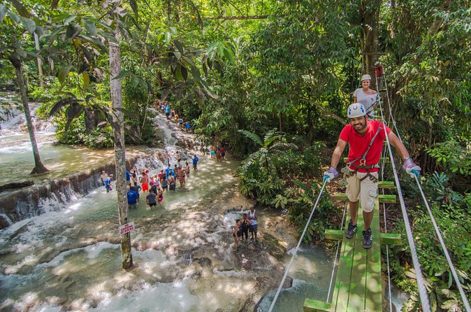 Dunn's River Falls and Zipline (Over the Falls) Adventure Tour from Ocho Rios - Family suitability and physical demands