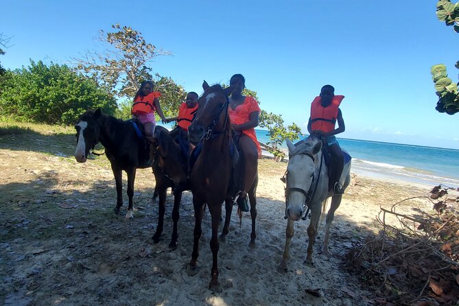 Dunn's River Falls Climb, Zipline and Horseback Riding Private Tour - Climbing the terraces at Dunn’s River Falls
