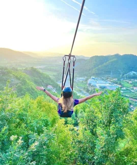 Durres/Golem: Zipline Albania and Petrela Castle - Starting from Durrës, Golem, or Tirana