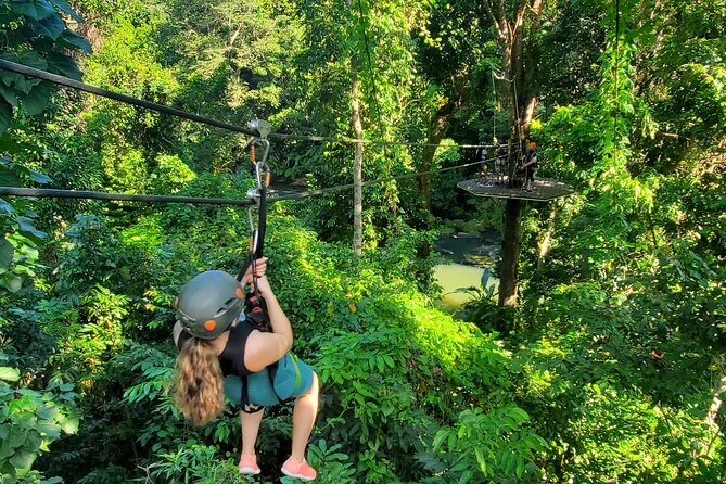 El Yunque Ziplining with River and Beach Visit - From San Juan to El Yunque’s Foothills