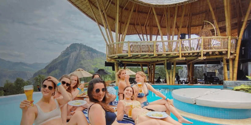 Ella Ravana Pool Club Dip & Dine+2 Free Cocktails!+Zipline - Is $149 a good value?