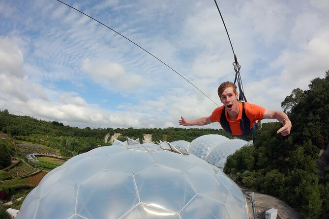 England’s Fastest Zipline at the Eden Project - Launching above the Eden Project Biomes